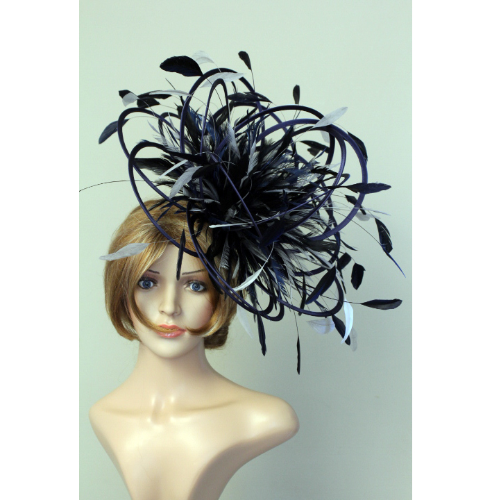 navy grey full hackle large bunty hero etsy