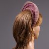 Dusky Pink Blush Halo Crown Headband with crin Fascinator Hat