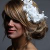 White wired flower headpiece with pearls