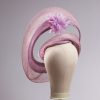 lilac loop windowpane fascinator hatinator hat